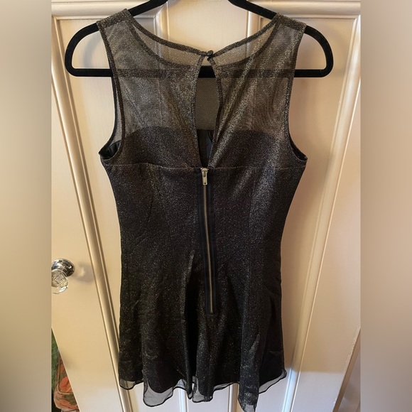 Aiden Gold Glitter Fit and Flare Party Mini Dress Size 10 - Picture 8 of 10